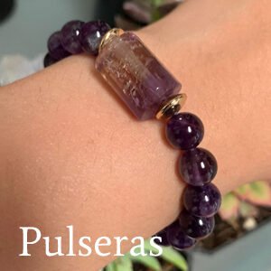 Pulsera con cuarzos reales